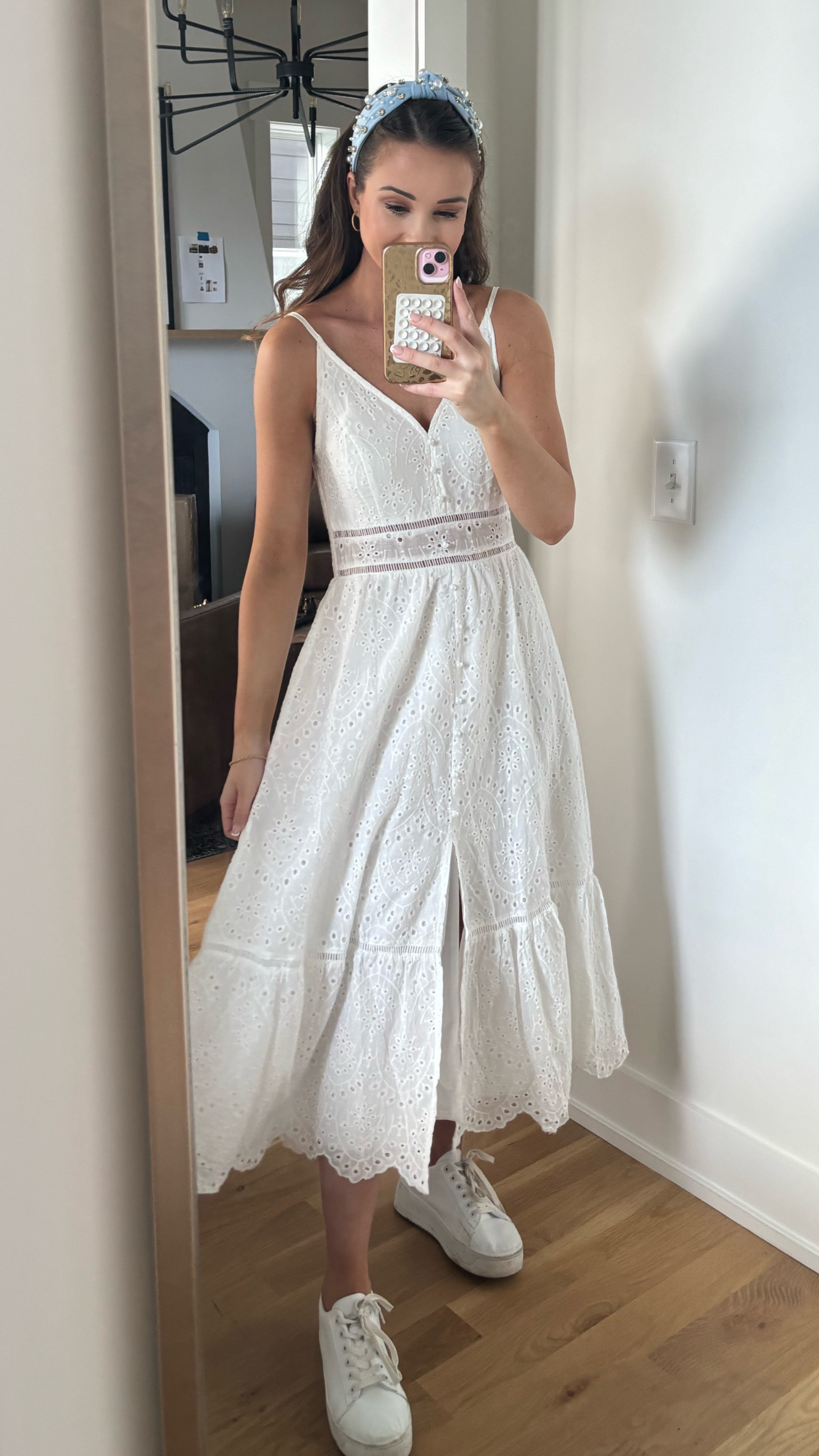 First bridal appointment! Love this dress for all things bridal, graduation, or Easter. Such a beautiful dress for summer and spring. Wearing a size medium and has adjustable straps.

#LTKwedding #LTKstyletip #LTKfindsunder50