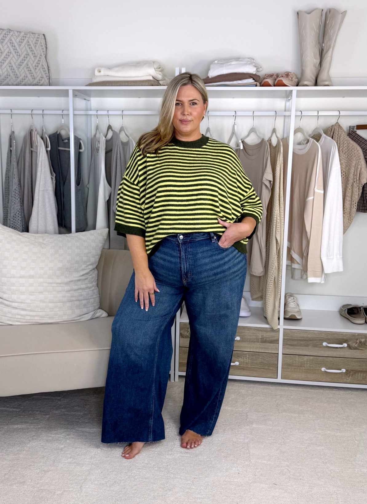 AE haul!! Wearing a size XXL in all! Size 20 in the jeans! The jeans run a little snug but they stretch. Plus size, outfit inspo, fall fashion, apron belly, mom life

#LTKSeasonal #LTKPlusSize #LTKMidsize