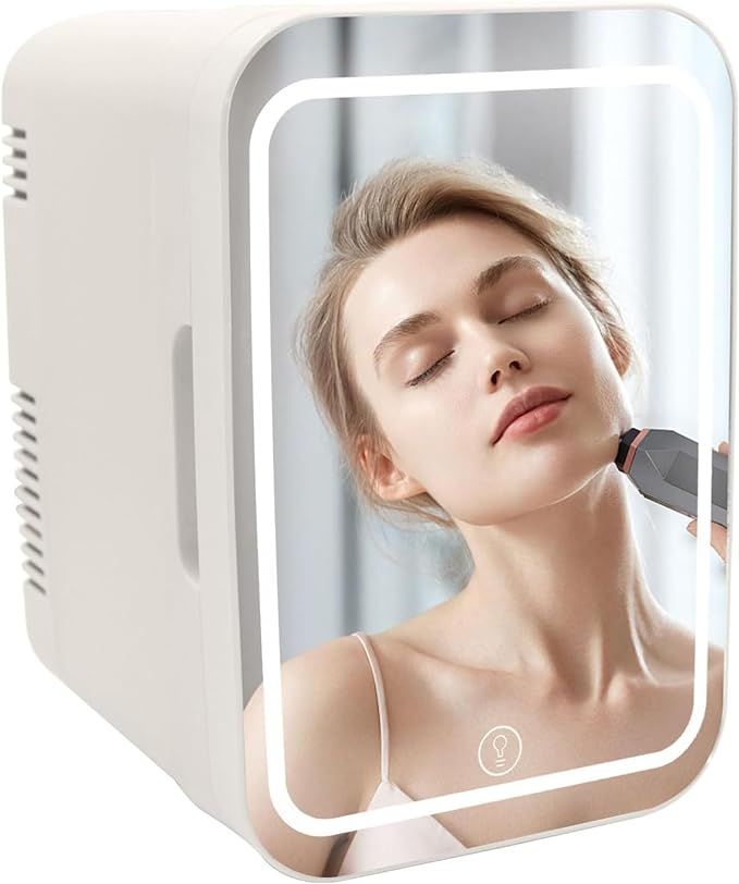 Mini Skincare Fridge, Makeup Fridge for Skincare, 4 L/6 Can Small Cosmetic Beauty Fridge Refriger... | Amazon (US)