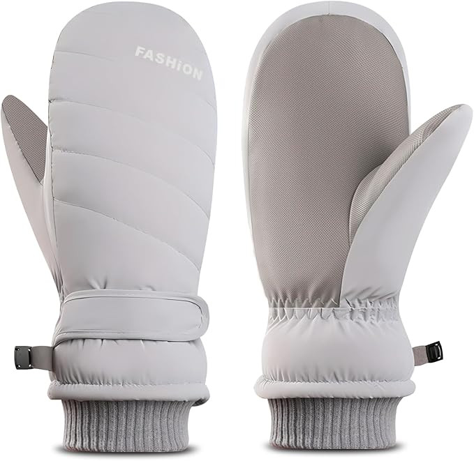 Winter Women Ski Mittens, Waterproof Touch Screen Snow Mitts, Anti Slip Warm Windproof Snowboard ... | Amazon (US)