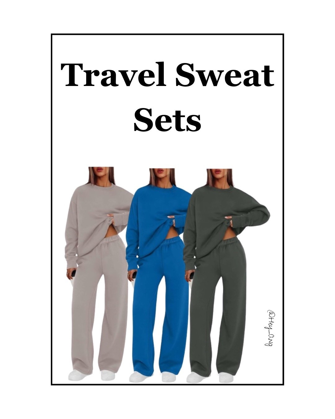 Sweat sets are so good for travel. I like this one because it’s a crewneck , rather than a hoodie. The bottoms are wide leg. It comes in more colors. 

#LTKStyleTip #LTKFindsUnder50