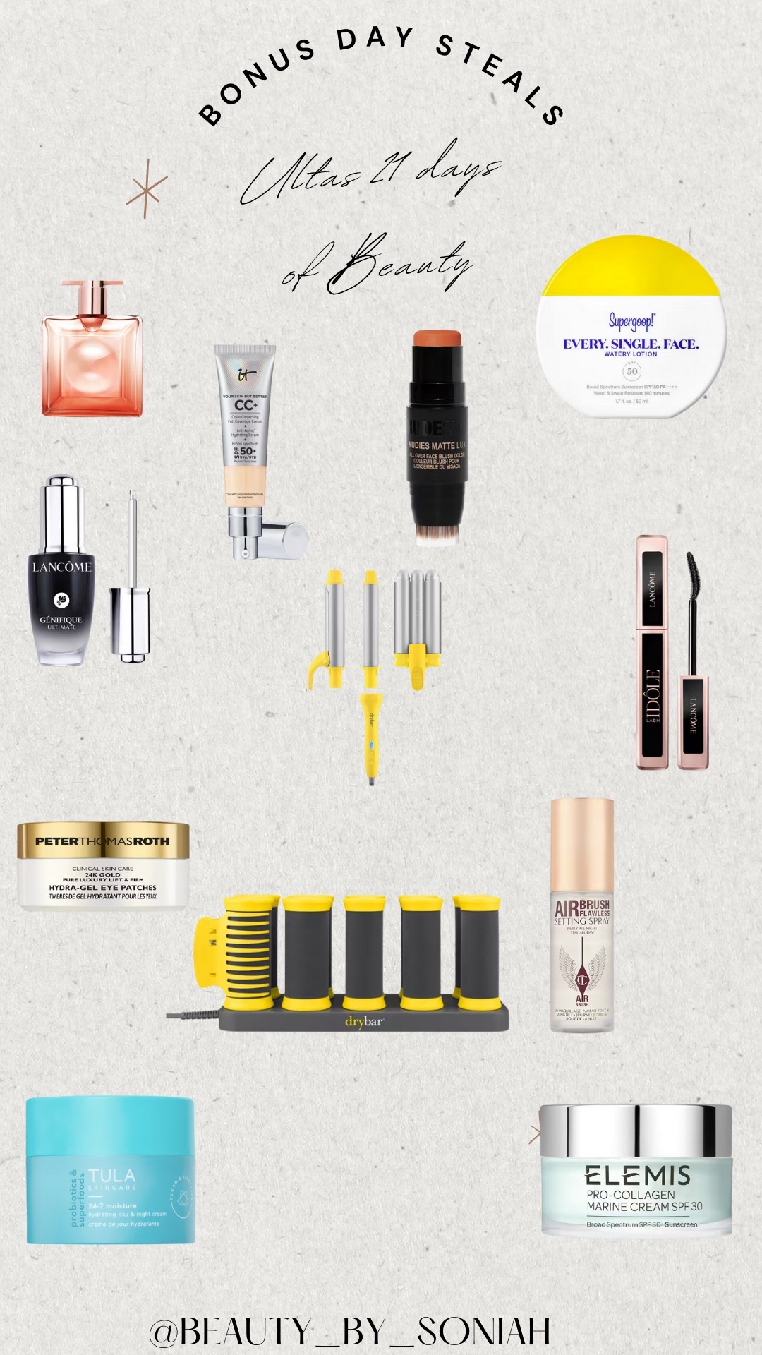 Ultas 21 days of beauty!
BONUS DAY
Last day to save 50% off on these goodies 
3/28

#LTKOver40 #LTKStyleTip #LTKBeauty