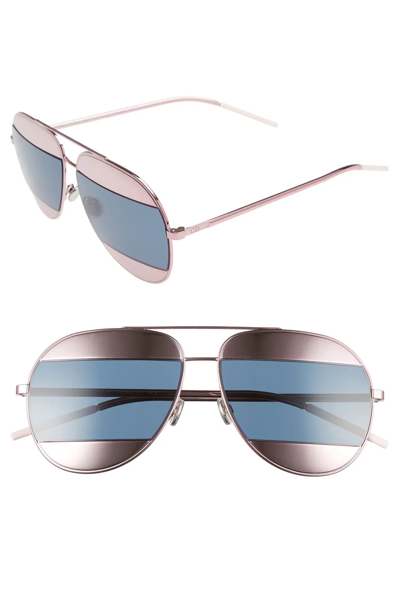 Dior | 59mm Split Aviator Sunglasses | Nordstrom Rack | Nordstrom Rack
