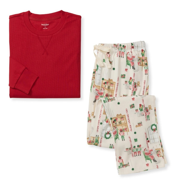 Santa's Workshop Organic Cotton Matching Family Pajamas | Burts Bees Baby