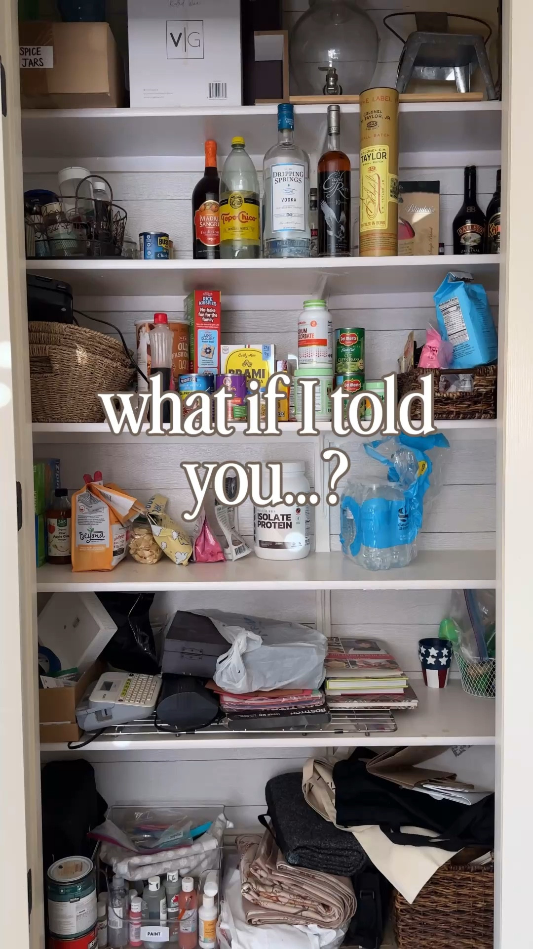 tiny space, big upgrade
The pantry is now one big breath of fresh air! ☺️ It really makes life easier when your pantry is nicely organized with everything in one place! 

Pantry Details— 
*paint color- BEHR (Creamy Mushroom) 
*paintable Beadboard wallpaper- Amazon
*Containers & Baskets- Amazon, Walmart, & Target
*Cafe Curtains- Amazon 

#pantrymakeover #pantryorganization #pantrydesign #dreampantry #homeorganization 

#LTKHome #LTKSeasonal #LTKSaleAlert