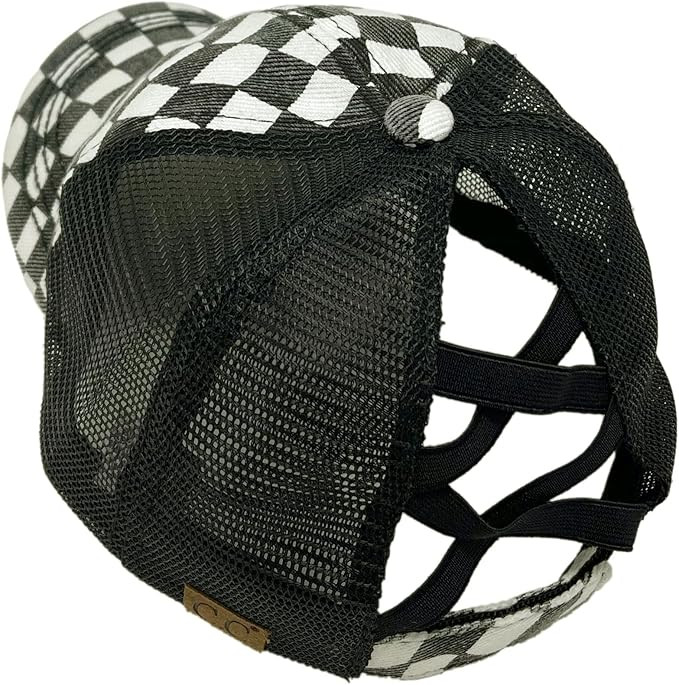C.C Ponytail Criss Cross Messy Buns Ponycaps Baseball Cap Dad Trucker Mesh Hat | Amazon (US)
