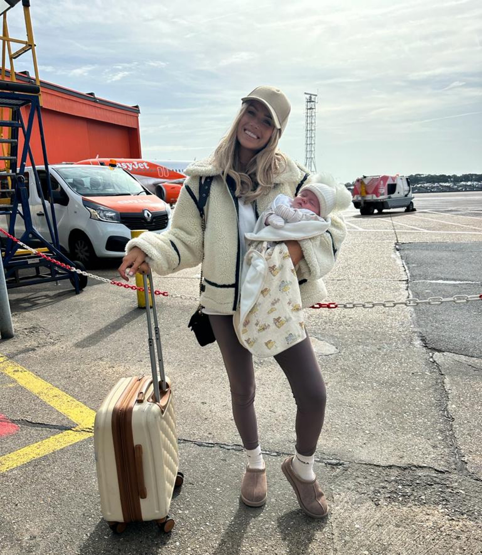 Neutral outfit, Adanola, Ugg, neutrals, new mum outfit, Borg coat, winter outfit idea, autumn fashion, mum and baby fashion, autumn coat, fluffy jacket, gym leggings 

#LTKSeasonal #LTKstyletip #LTKeurope