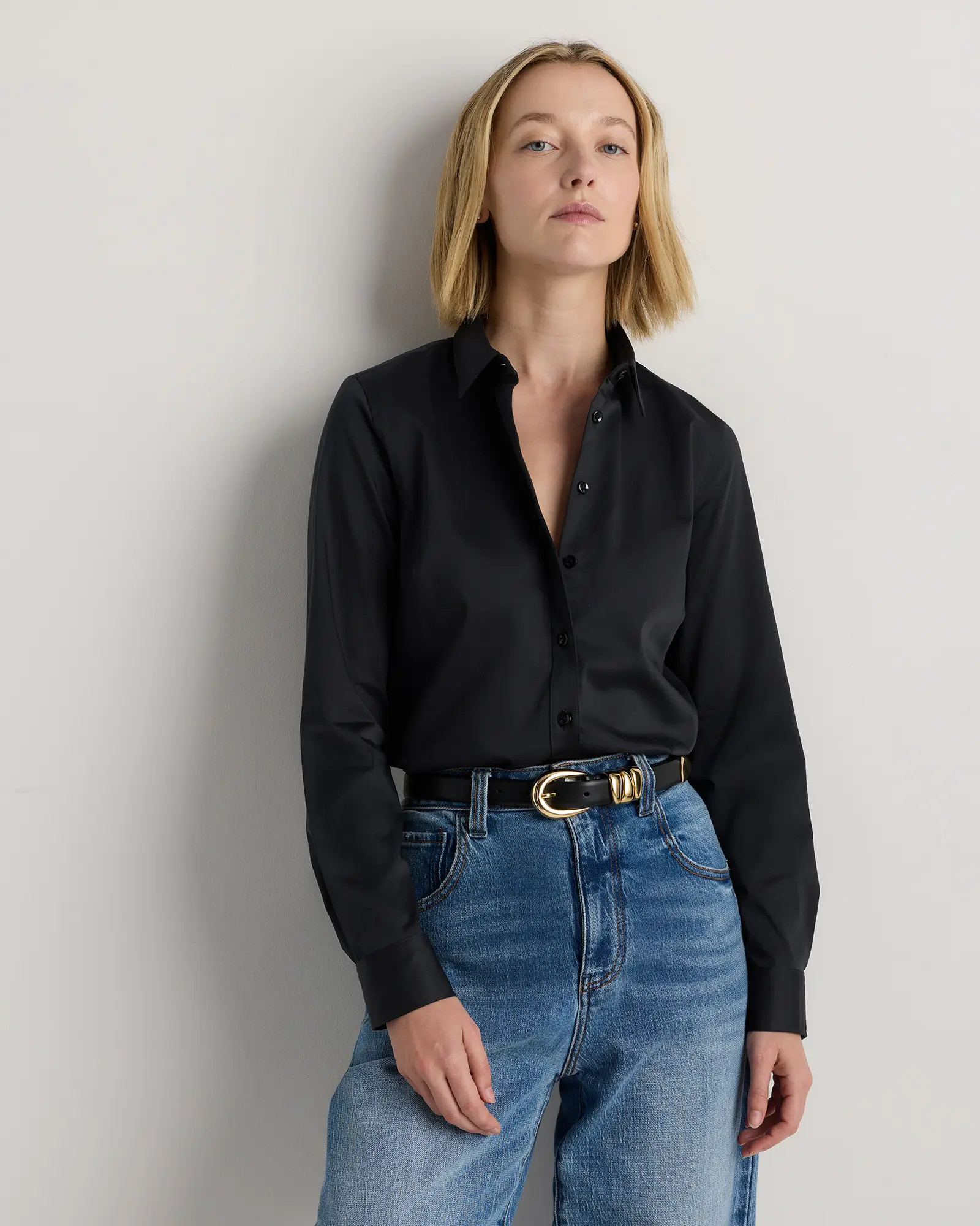 Organic Stretch Cotton Tailored Shirt | Quince