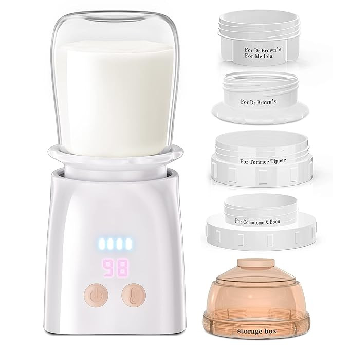 Bottle Warmer, Fast Heating Portable Bottle Warmer with 4 Adapters, Rechargeable Travel Bottle Wa... | Amazon (US)
