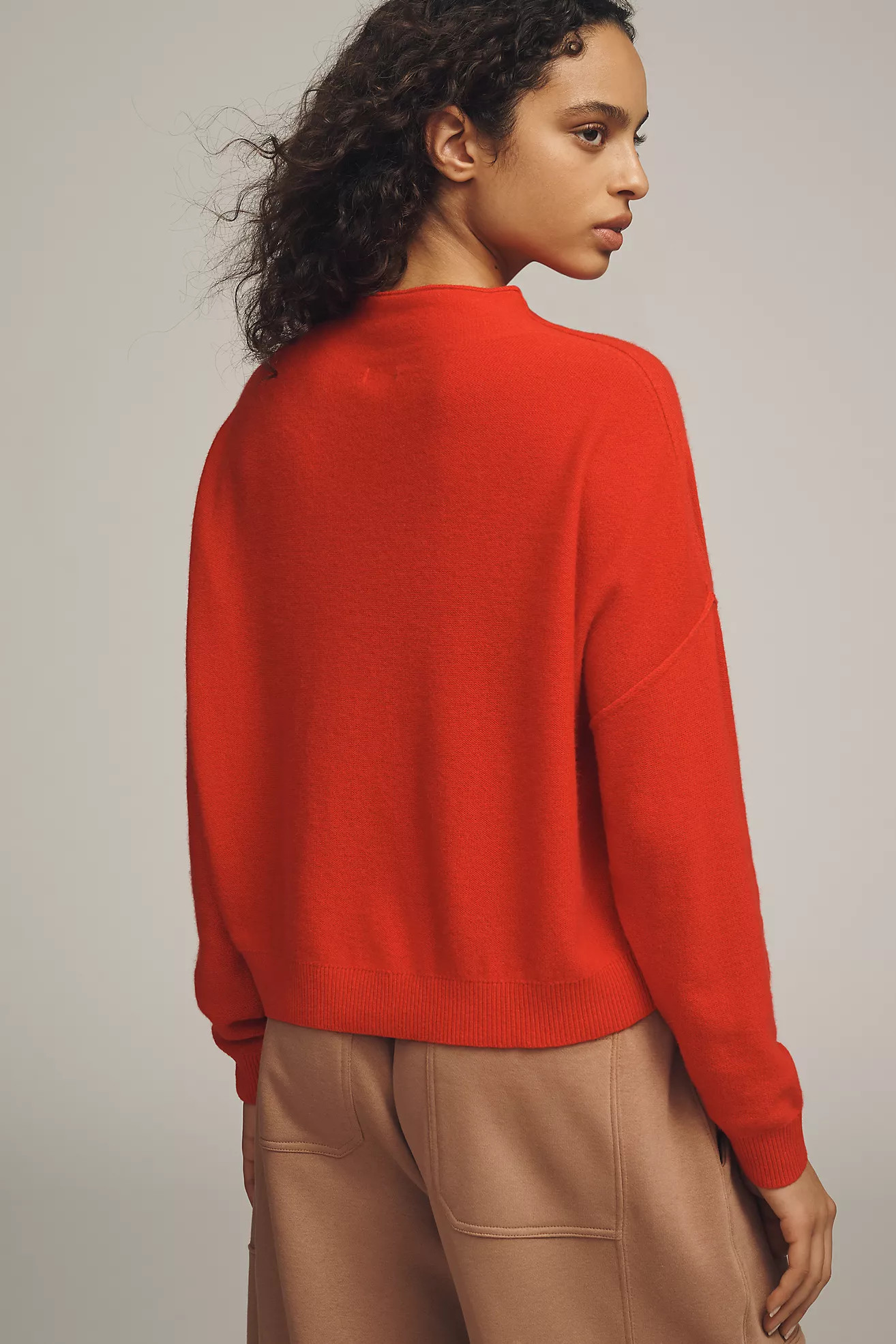 Pilcro Alani 100% Cashmere Mock Neck Sweater | Anthropologie (US)