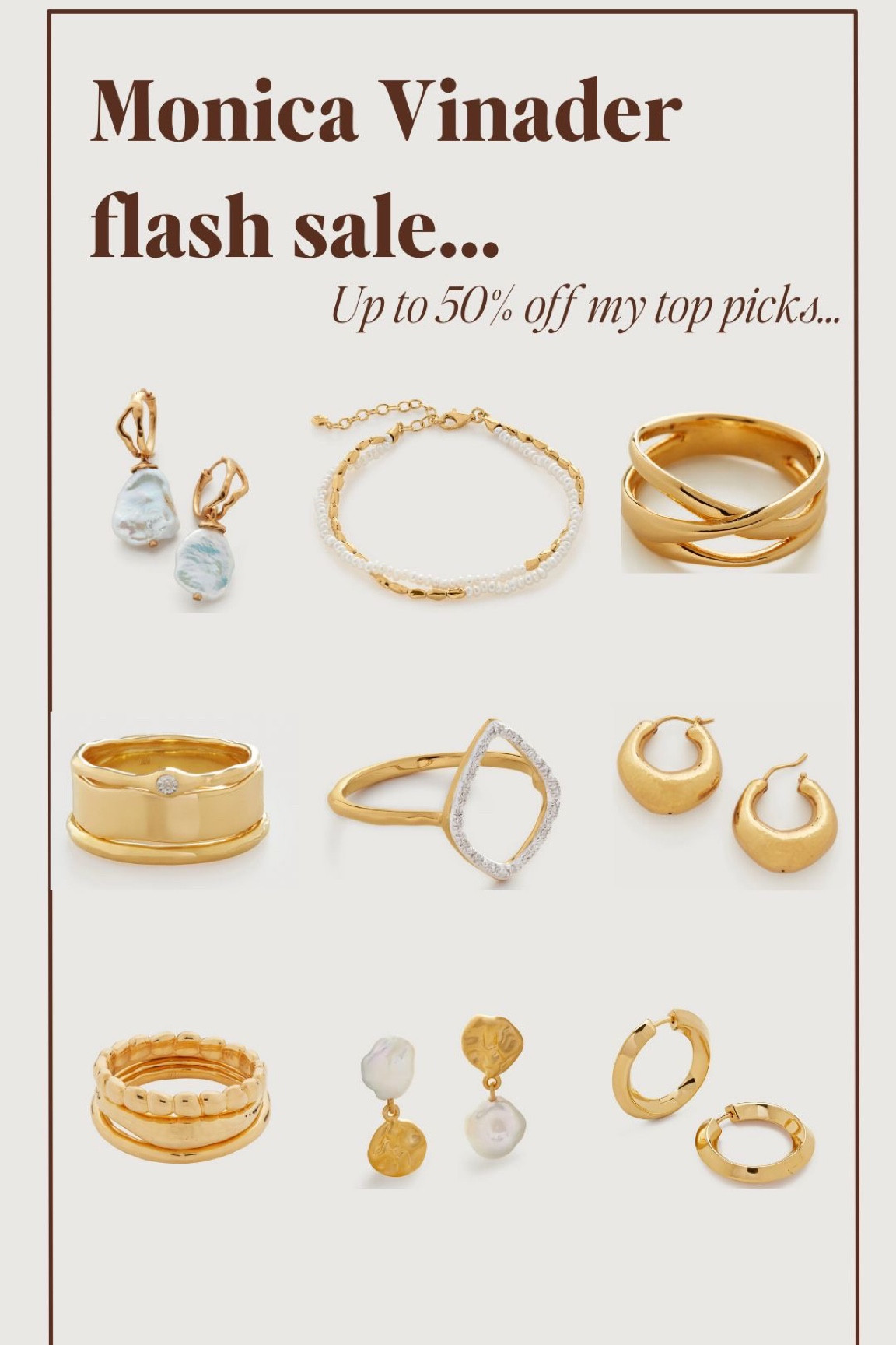 Todays Monica Vinader flash sale picks 🥰🍂 #BlackFriday #MonicaVinader 

#LTKfindsunder50 #LTKSeasonal #LTKCyberWeek