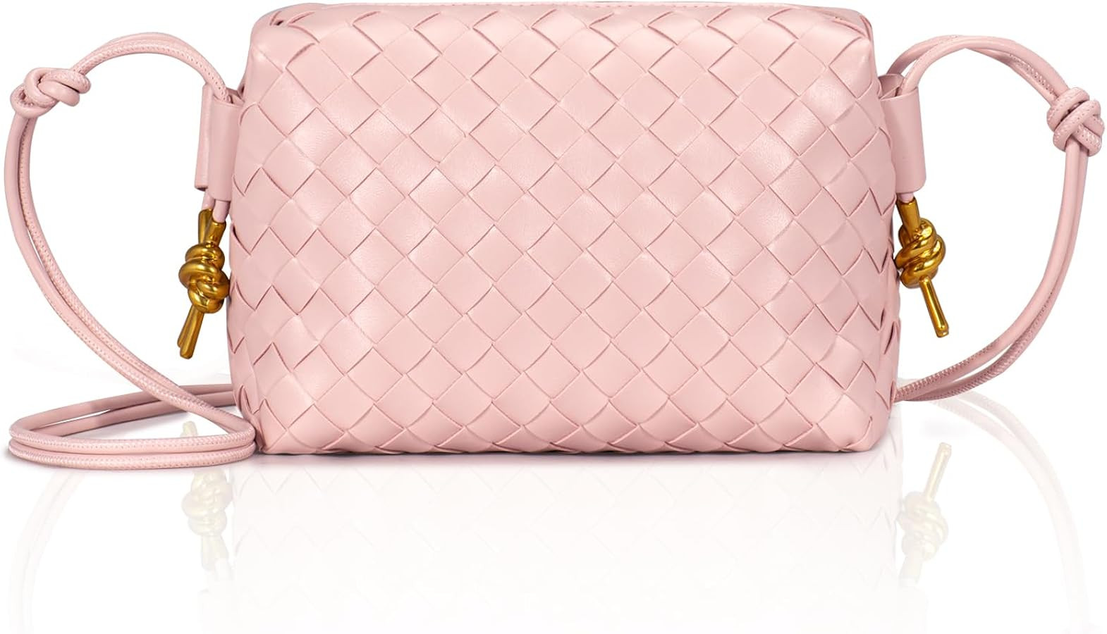 Crossbody Bags Woven Small Purses Shoulder Bag Leather Handbags for Women | Amazon (US)