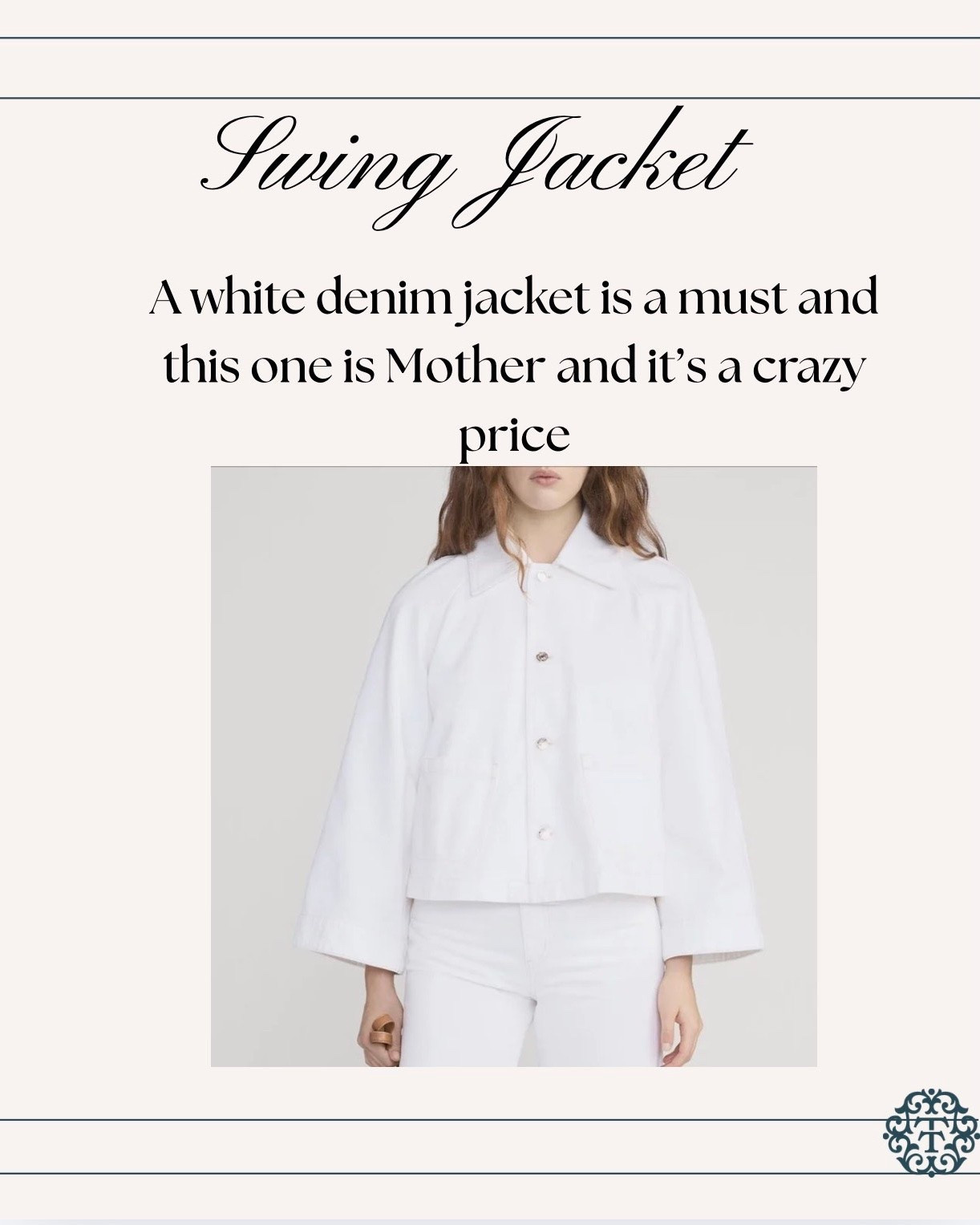 Crazy good price for this timeless wardrobe staple, the white denim jacket. s

#LTKOver40 #LTKdayinmylife #LTKSaleAlert