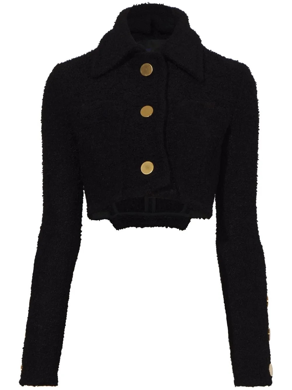bouclé tweed cropped jacket | Farfetch Global