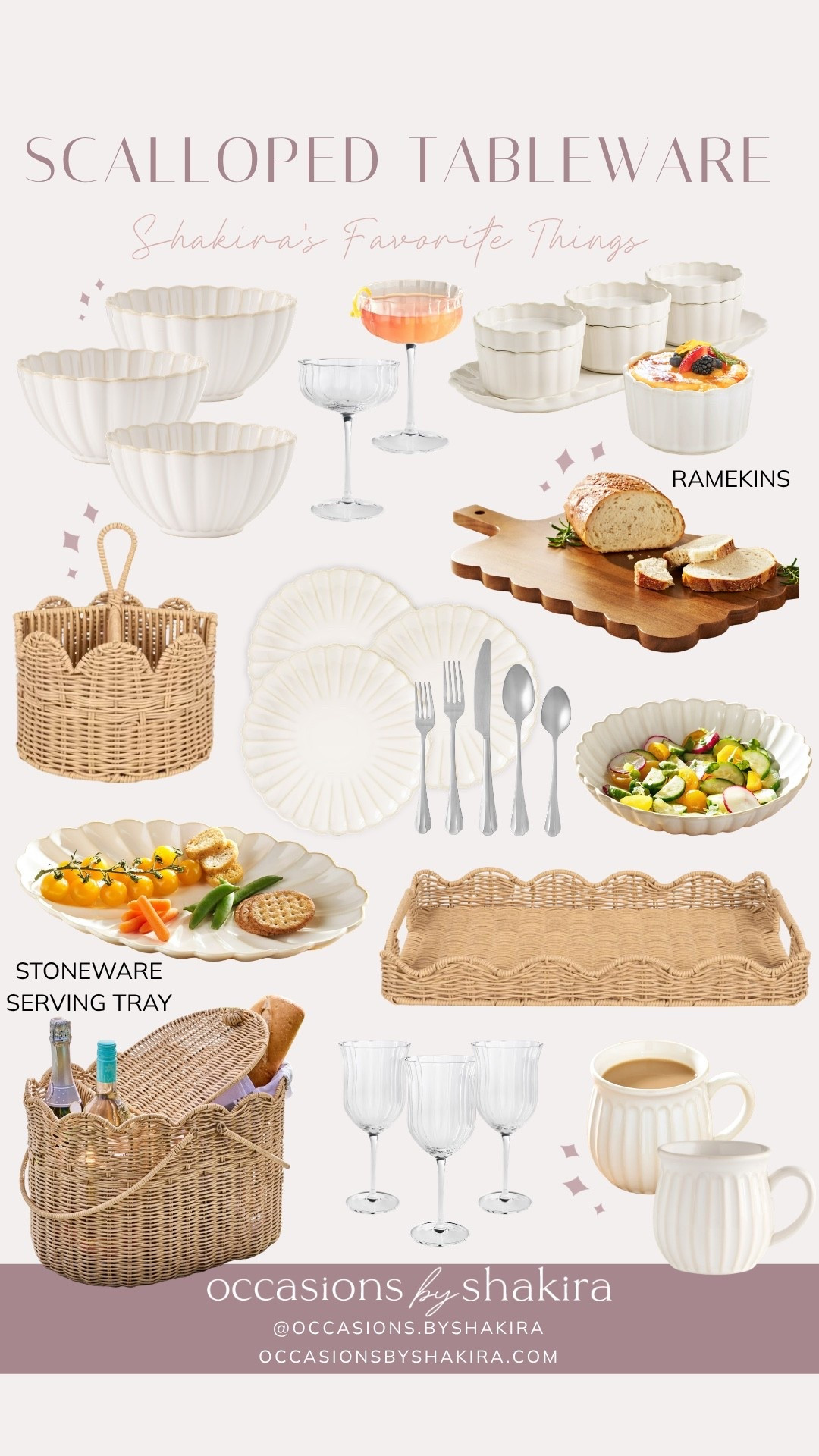 The most gorgeous scalloped tableware 

#LTKHome #LTKfoodie #LTKMothersDay