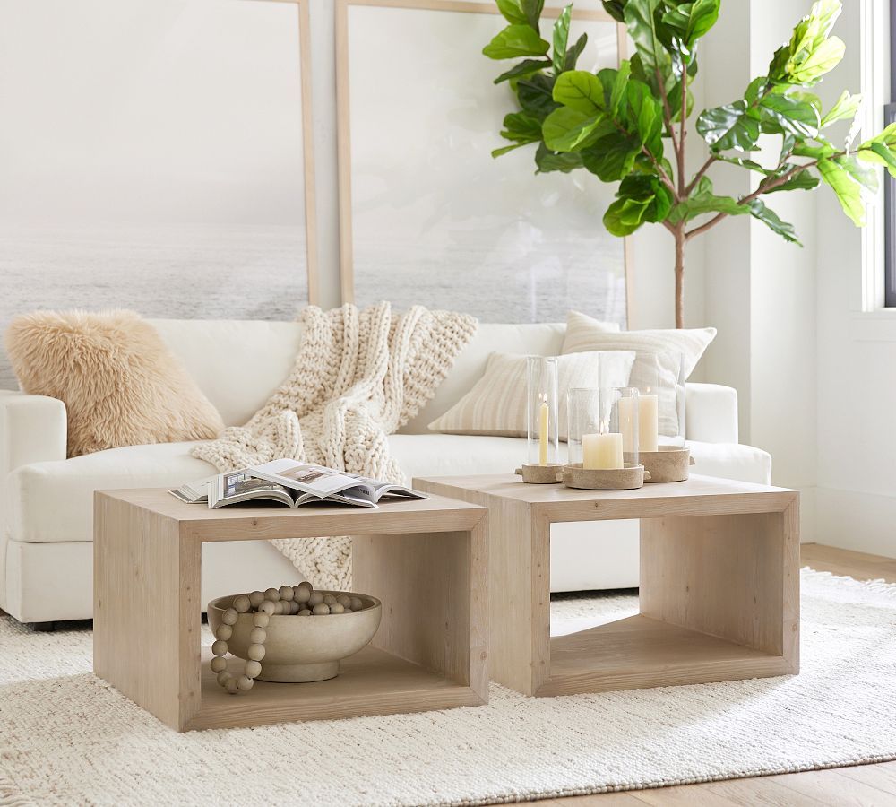 Folsom Small Square Coffee Table | Pottery Barn (US)