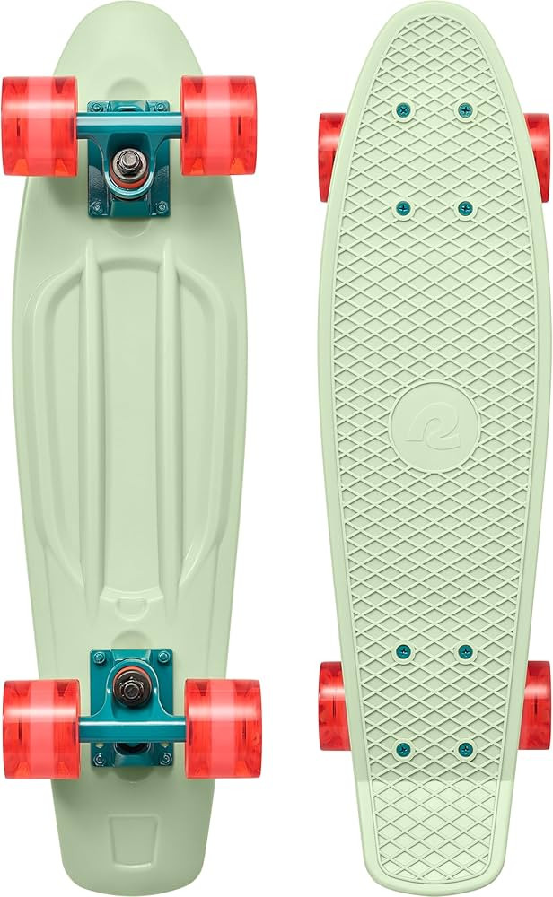 Retrospec Quip Mini Cruiser Skateboard 22.5" Classic Retro Plastic Cruiser Complete Skateboard wi... | Amazon (US)