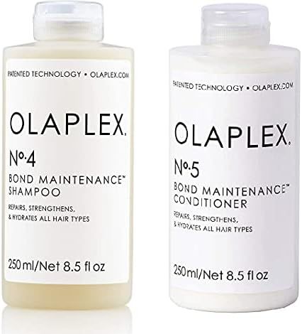 Amazon.com: Olaplex No.5 Bond Maintenance Conditioner, 8.5 Fl Oz with Olaplex No.4 Bond Maintenan... | Amazon (US)