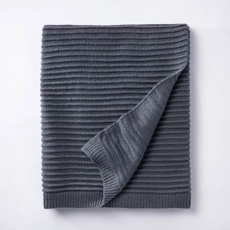 Rib Knit Throw Blanket - Threshold™ designed with Studio McGee | Target