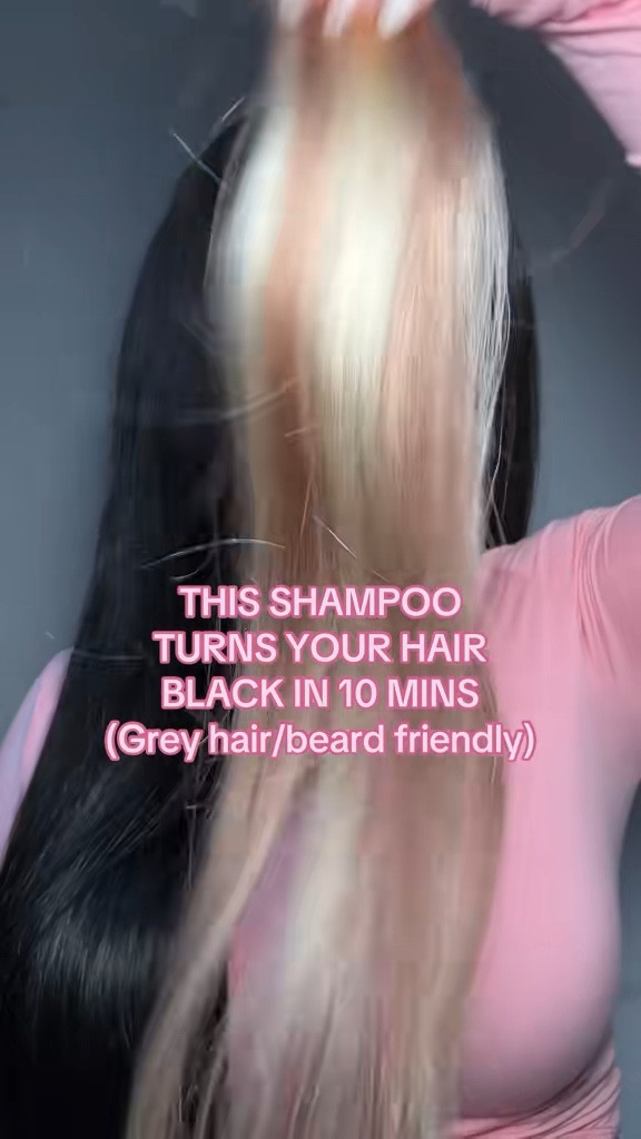 Black hair dye shampoo works in 10 mins 

#LTKMens #LTKselfcare #LTKBeauty