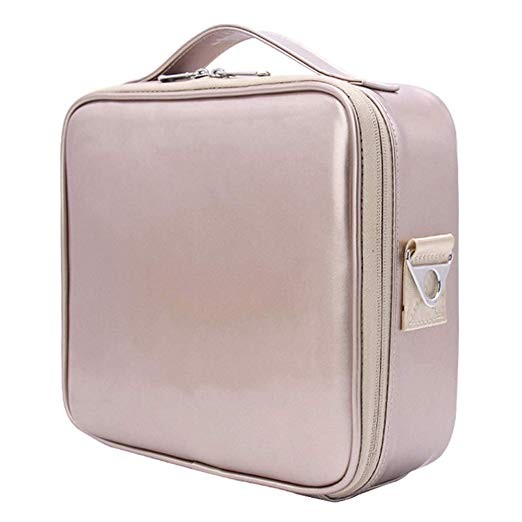 Relavel Travel Makeup Train Case Makeup Cosmetic Case Organizer Portable Artist Storage Bag 10.3'... | Amazon (US)