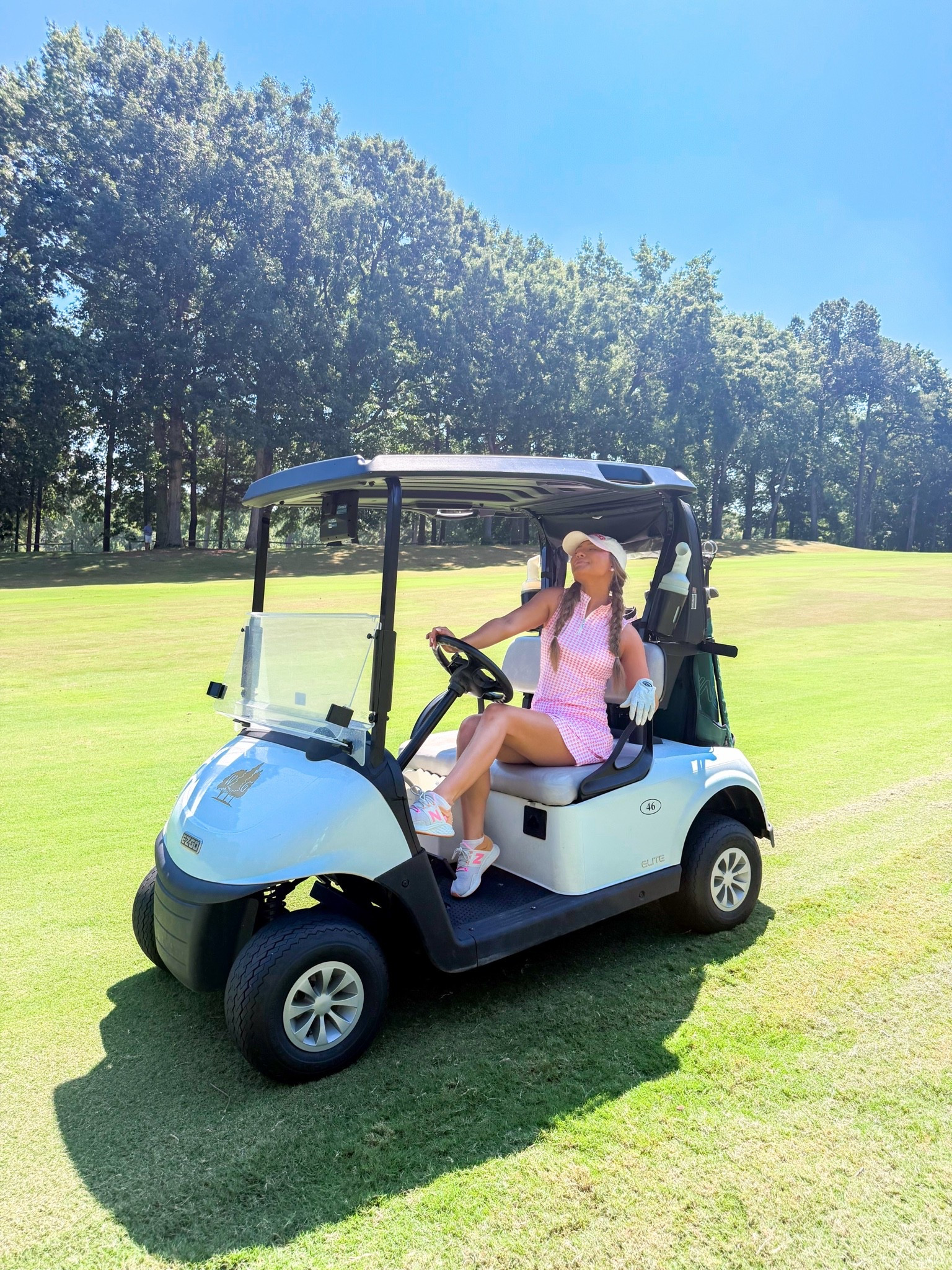 Pink golfing OOTD⛳️🎀