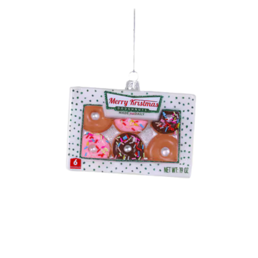 Merry Kristmas Donut Ornament | Pink Antlers