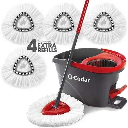 O-Cedar EasyWring Spin Mop, 4 Extra Refills | Walmart (US)