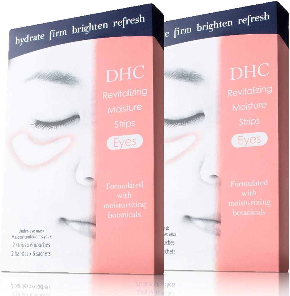 DHC Revitalizing Moisture Strips: Eyes, Gel Strip Masks, 6 Applications Each 6 Count (Pack of 2) | Amazon (US)