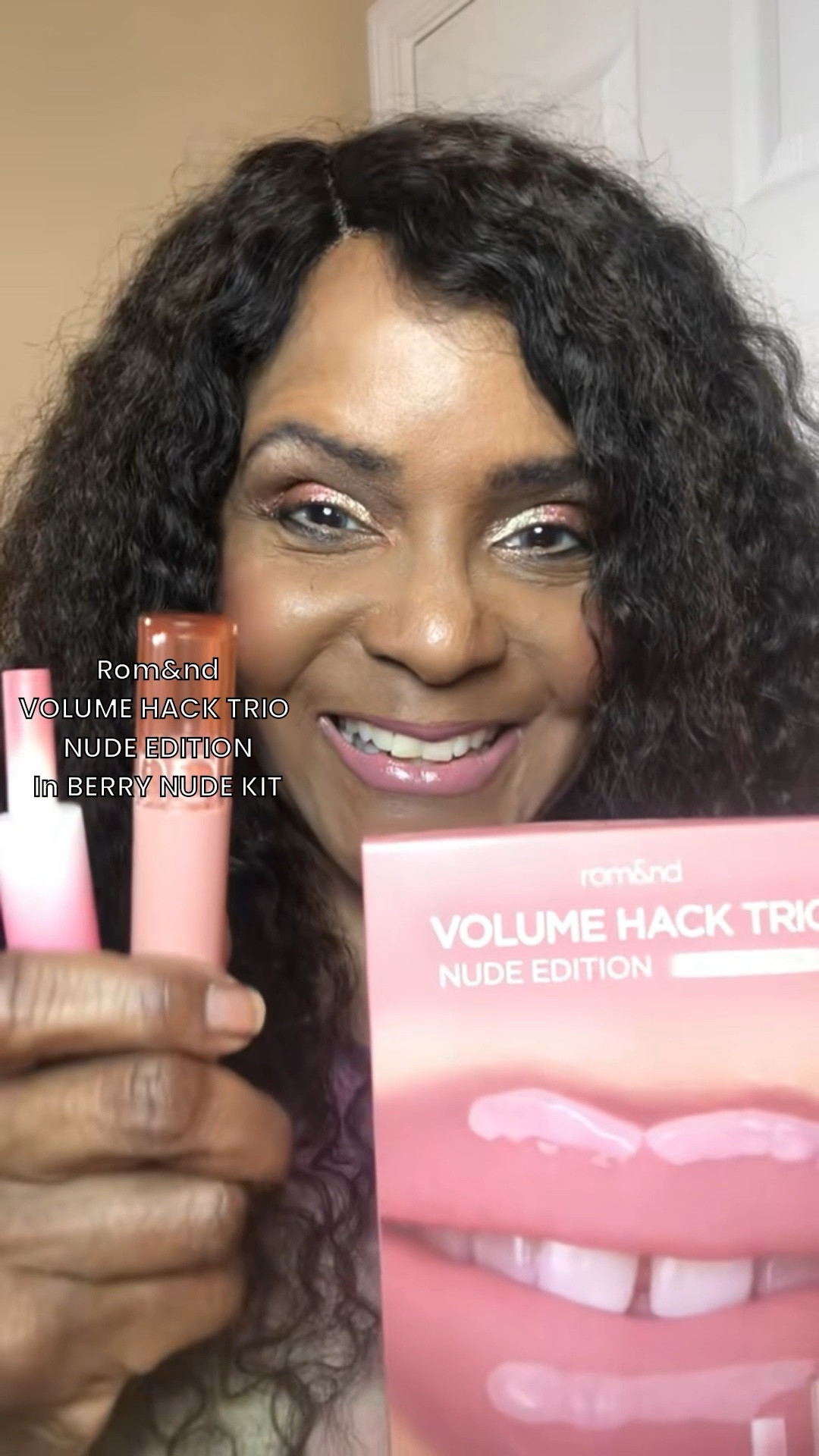 I was looking for a delicate pinkie nude shade, so I decided to try the Rom&nd volume hack trio, the nude edition in the shade berry nude kit. I absolutely love it. I love how the set has a retractable liner, so I don’t have to sharpen it. It comes with a lip balm that is very glossy and very moisturizing and it also has a lip gloss so I have three products for the price of one and they make my lips look beautiful. If you like this beautiful lip trio click the link make it yours today please subscribe and follow me for more content. ￼@rom&nd #lips #lipgloss #lipcare #Ltkbeauty