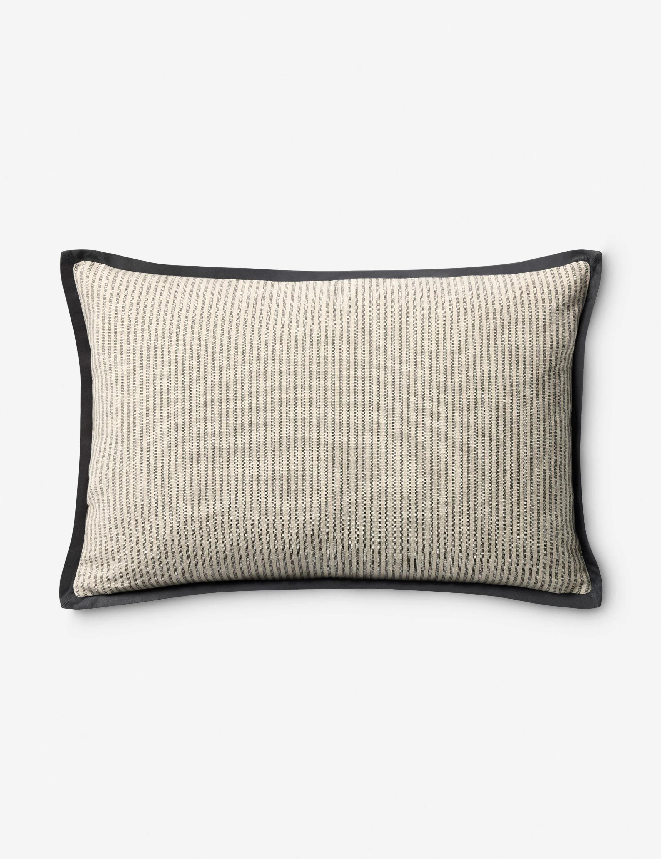 Sullivan Pillow by Jeremiah Brent x Loloi, Natural and Black, 13" x 21 | Lulu and Georgia 