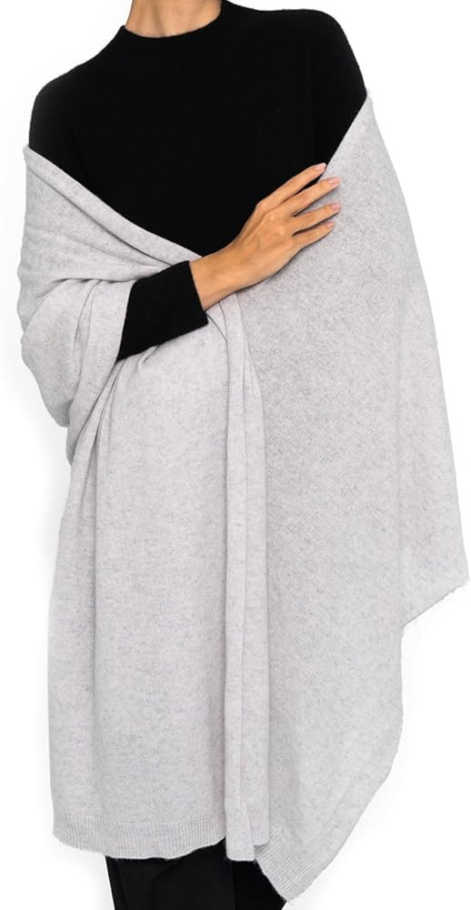 Women's Cashmere Wool Oversized Shawl Wrap, Solid Color Pashmina Ultra Soft Stole Scarf for Women... | Amazon (US)