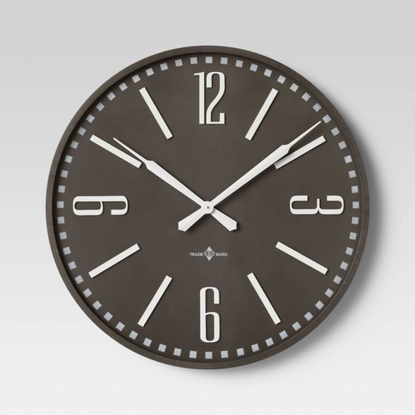 32" Wall Clock Gray - Threshold™ | Target