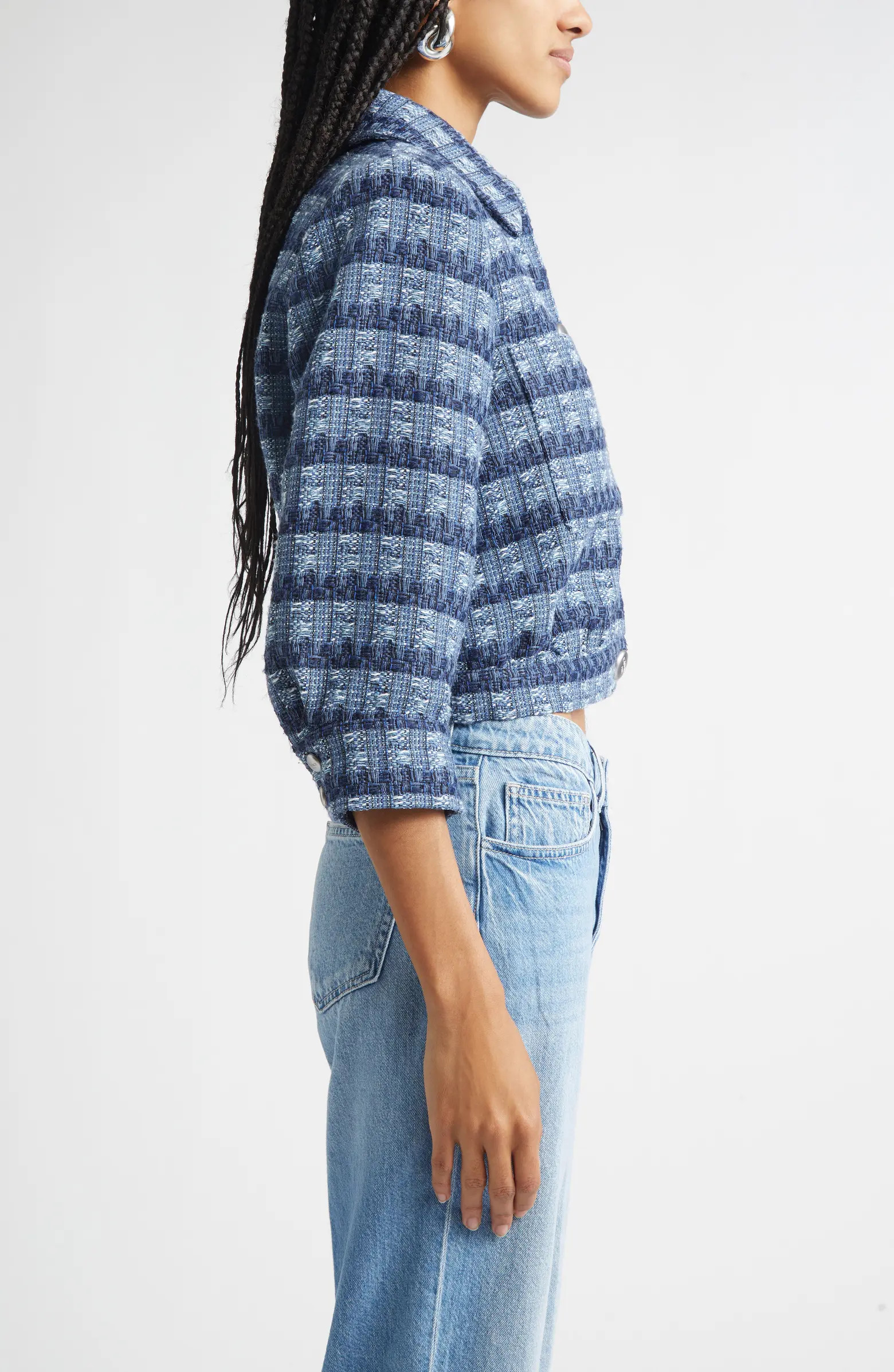 Jia Crop Tweed Jacket | Nordstrom