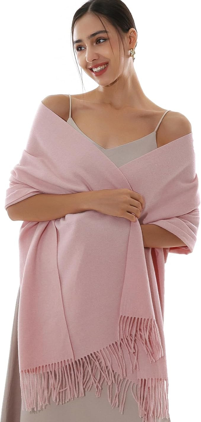 RIIQIICHY Winter Scarfs for Women Pashmina Shawls Wraps for Evening Dresses Large Warm Soft Scarv... | Amazon (US)