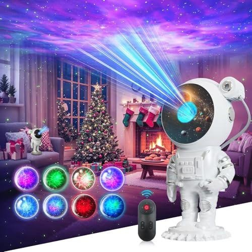 Astronaut Galaxy Projector - Space Light Projector for Bedroom Kids, Astronaut Night Light Projector, Star Light Projector Galaxy with Timer & Remote, Christmas Gift for Kids, Room Decor, Party | Amazon (US)