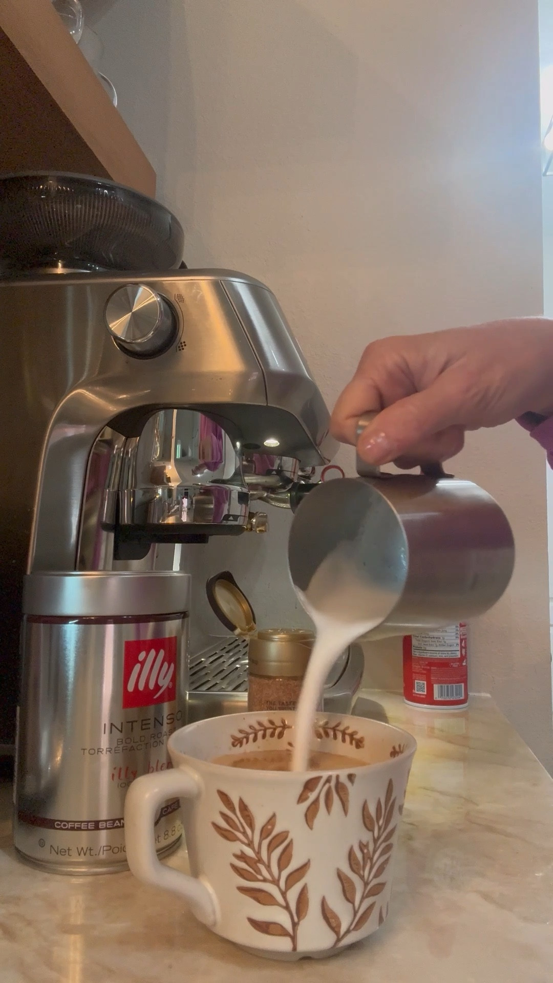 Mid morning cappuccino treat with my Breville espresso machine!  Coffee station, coffee, kitchen, home 

#LTKdayinmylife #LTKValentine #LTKHome
