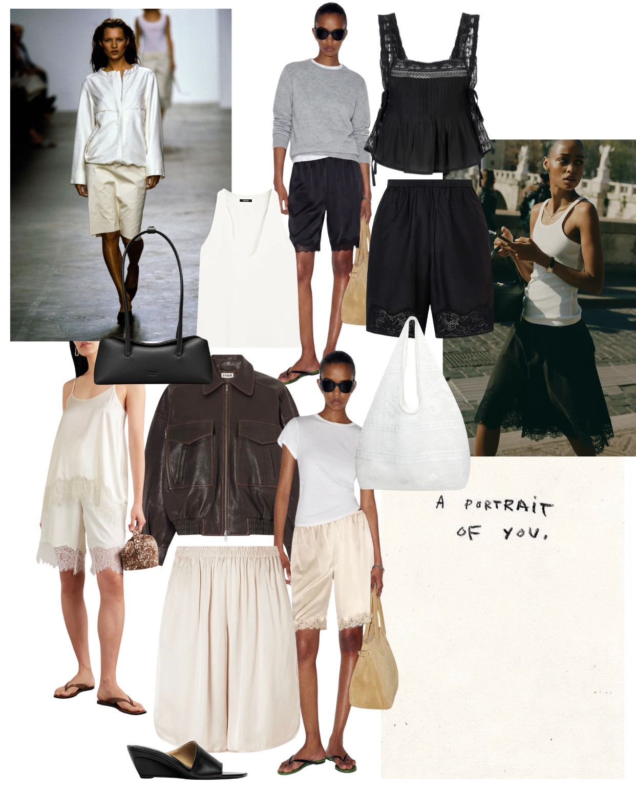 The Co-Ord Edit

lace hem shorts, lace trim shorts, black lace shorts, ivory lace shorts, satin lace shorts, lingerie inspired shorts, slip shorts, black lace top, lace cami top, square neck lace top, white vest top, white ribbed tank, cream cami dress, lace slip dress, ivory slip dress, grey sweatshirt, grey crew neck sweatshirt, brown leather bomber jacket, oversized bomber jacket, leather jacket women, ivory midi skirt, satin midi skirt, gathered midi skirt, lace hem skirt, black tulle skirt, lace trim skirt, white tote bag, white canvas tote, oversized tote bag, black leather handbag, structured black bag, top handle bag, tan suede tote, wedge mules, black wedge mules, black thong sandals, green flip flops, lingerie dressing trend, underwear as outerwear, lace trim fashion trend, SS25 fashion trends, runway inspired looks, quiet luxury aesthetic, feminine fashion, effortless chic style 

 #LTKuk #LTKsummer #LTKeurope