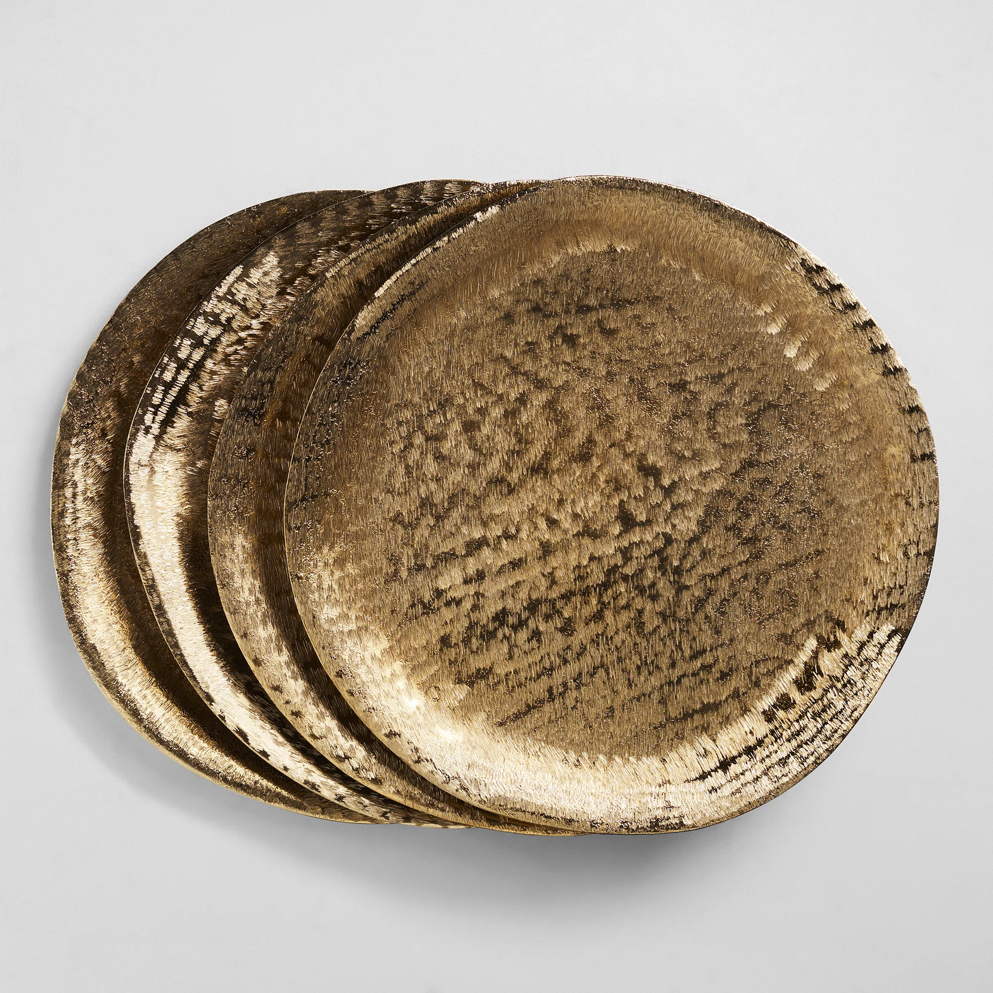 Zadia Brushed Metal Charger Plate (Set of 4) | Wayfair North America