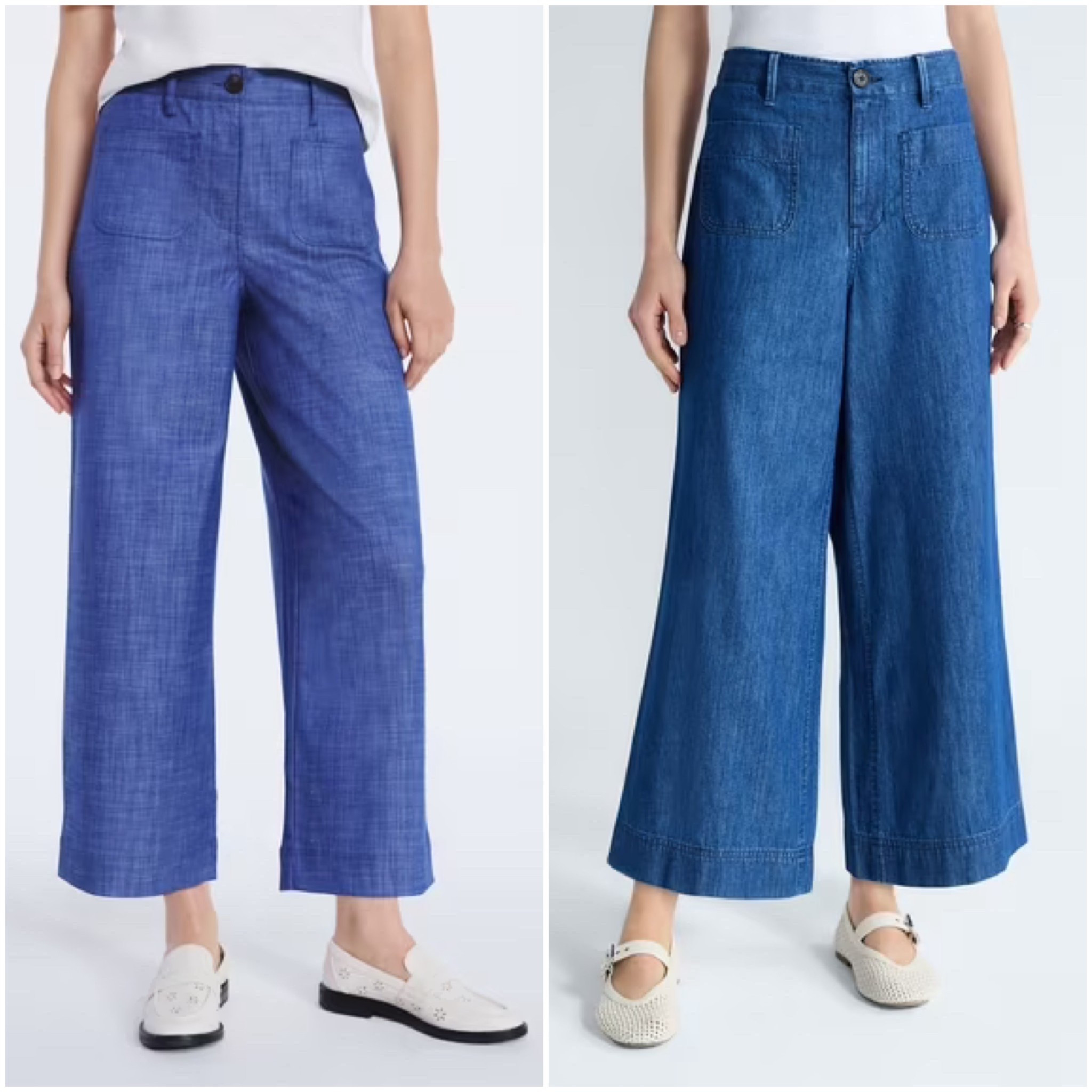 These two pair of free assembly pants look very similar, so don’t get confused on the website. I’ve shared the one on the left the pant before… But today I’m sharing the one on the right the jeans.  