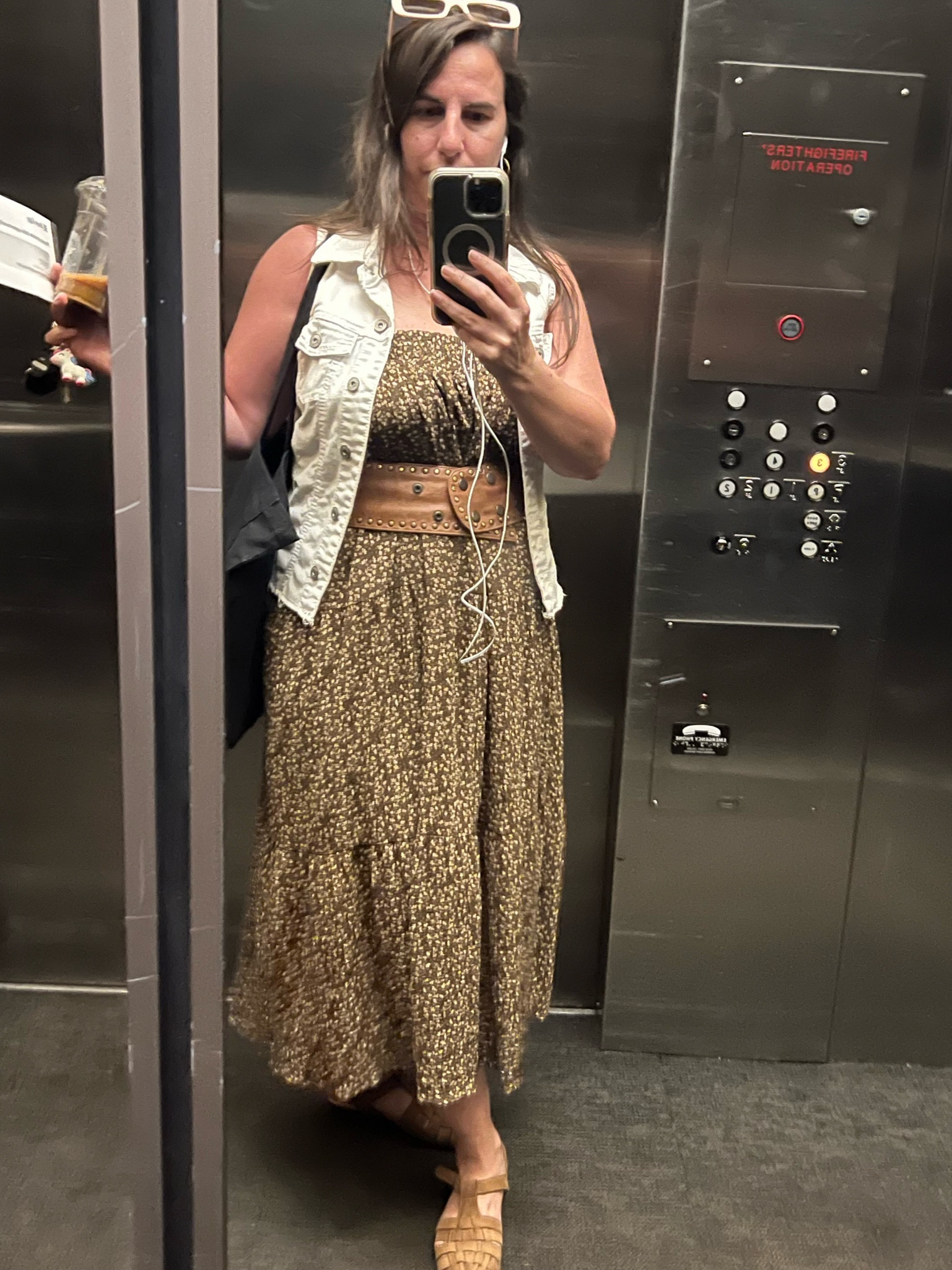 Turning a skirt into a dress never gets old. When you are 5’2” a wide belt helps with the styling. 

Use a Jean vest to help tie the look together. 



#LTKcurves #LTKworkwear #LTKstyletip