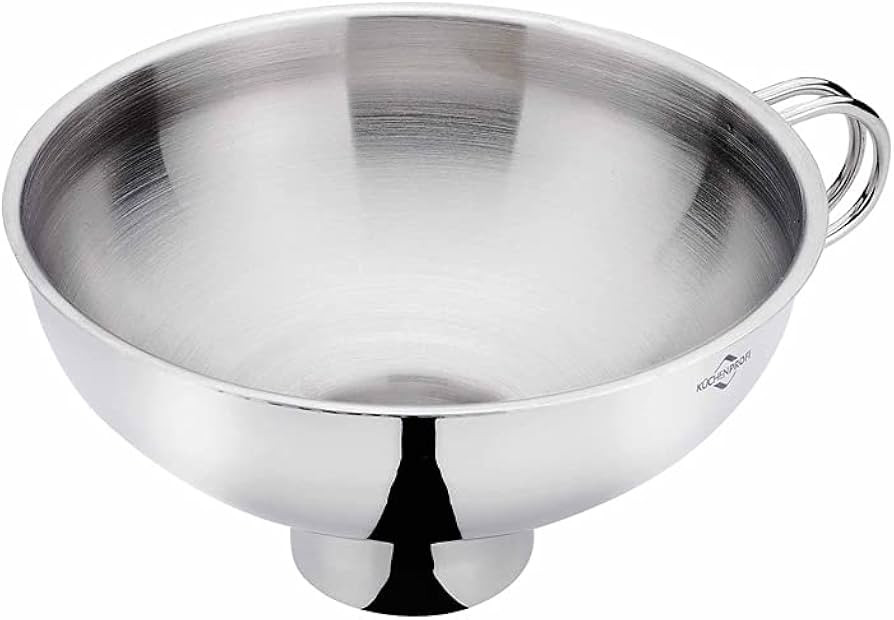 Küchenprofi 18/10 Stainless Steel Jam Funnel - Silver - Metal Funnels For Kitchen Use - Wide Mou... | Amazon (US)