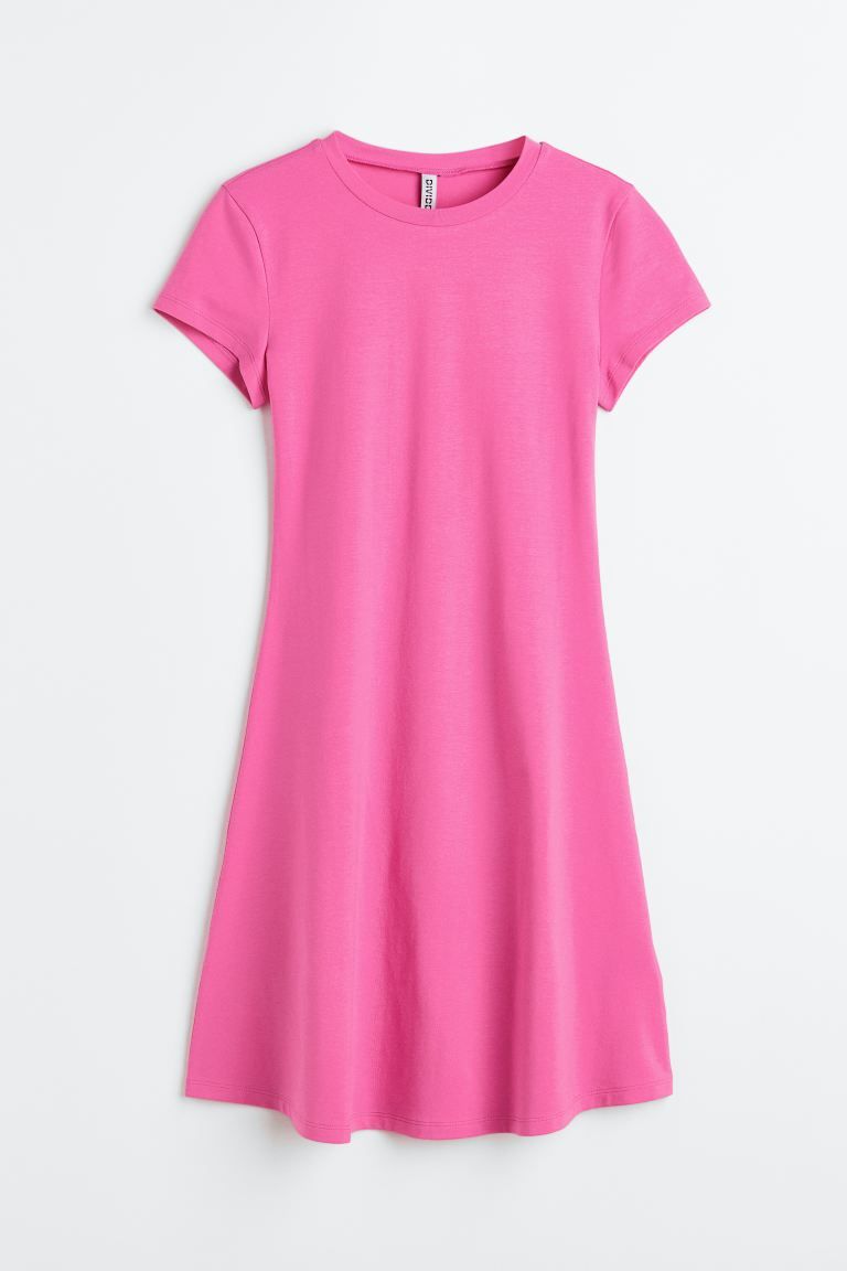 Jersey Dress with Flared Skirt | H&M (US + CA)