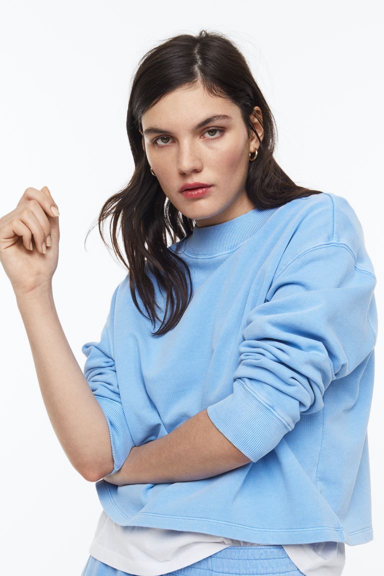 Cropped sweatshirt | H&M (US + CA)