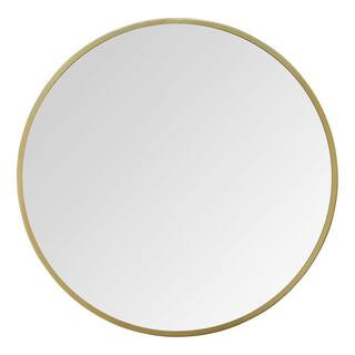 Stratton Home Decor Medium Round Gold Casual Mirror (28 in. H x 28 in. W)-S23820 - The Home Depot | The Home Depot