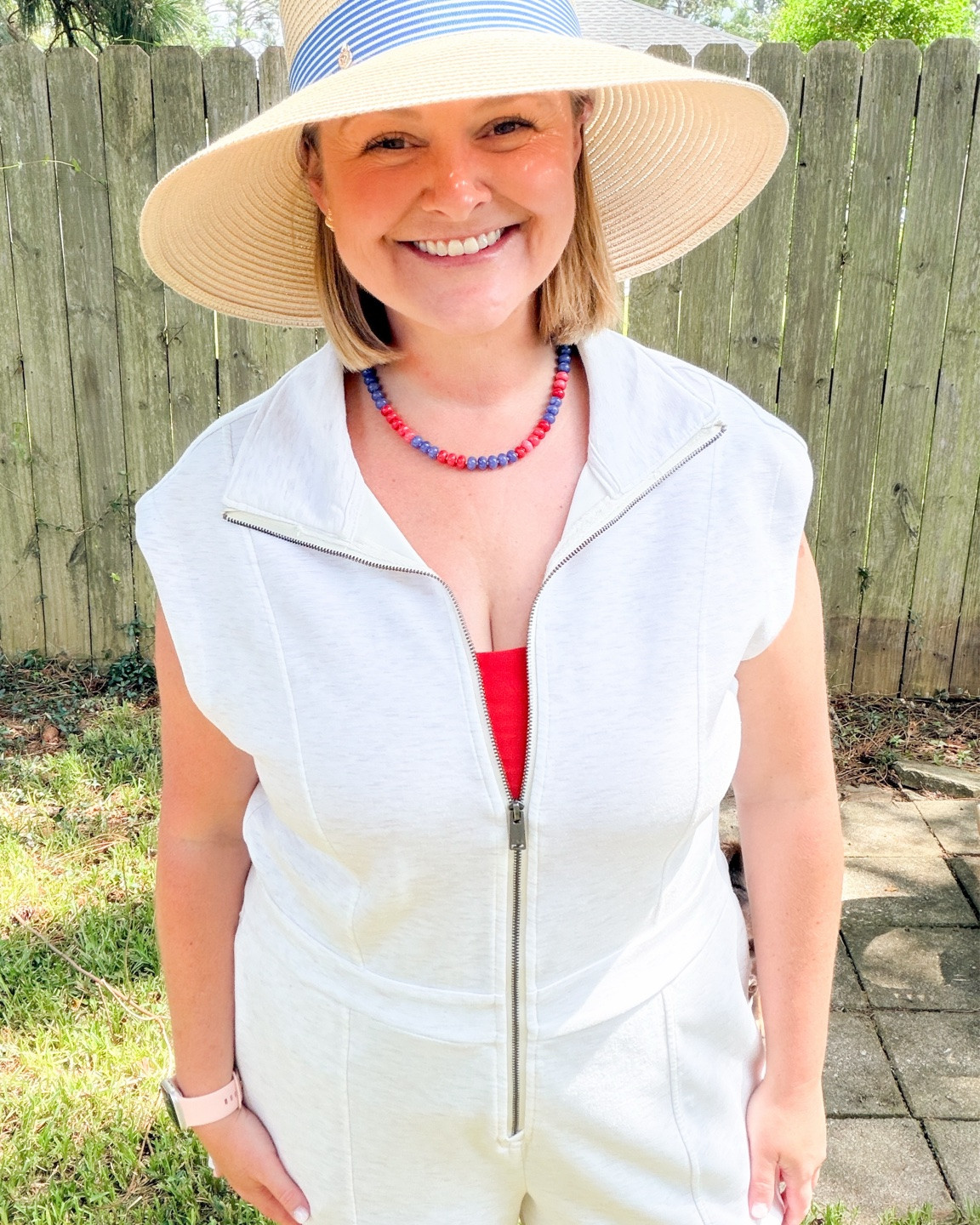 An easy summer outfit I’ll be wearing on repeat. ☀️

Linking this romper, hat, and accessories!

#LTKmomlife #LTKSeasonal #LTKMidsize