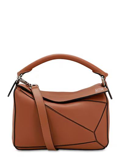 LOEWE - Small puzzle leather top handle bag - Tan | Luisaviaroma | Luisaviaroma