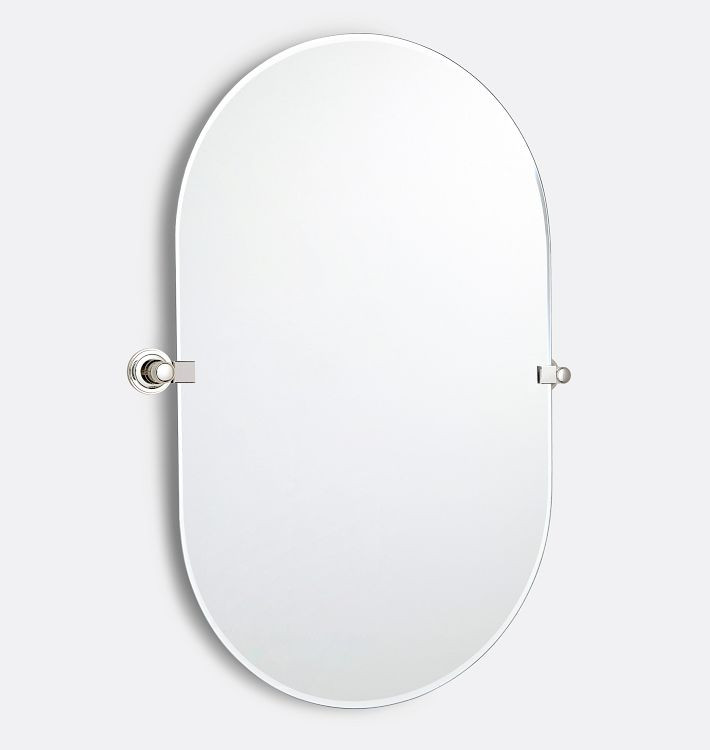 Rigdon Frameless Pill Pivot Mirror | Rejuvenation