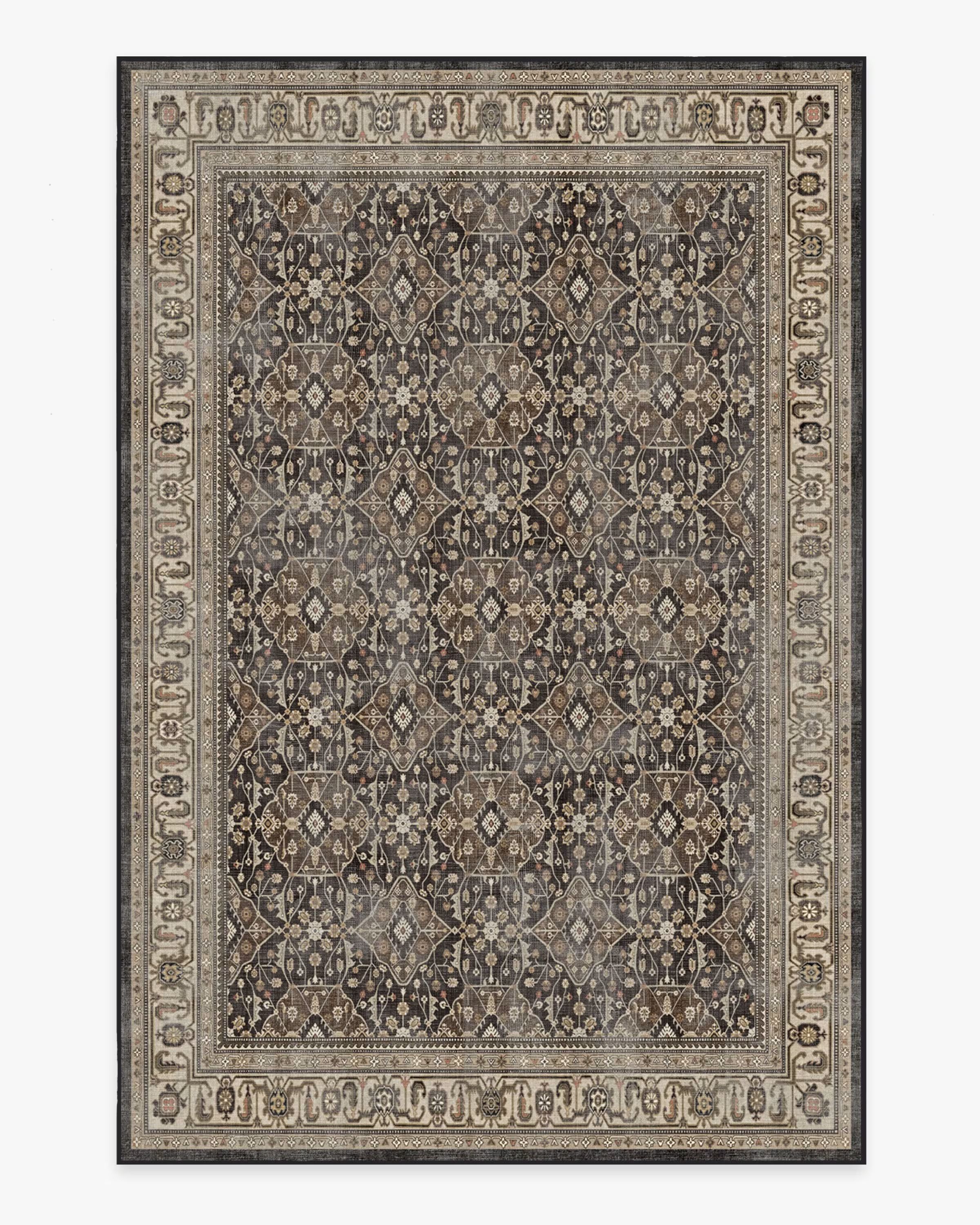 Alessia Dark Wood Rug | Ruggable