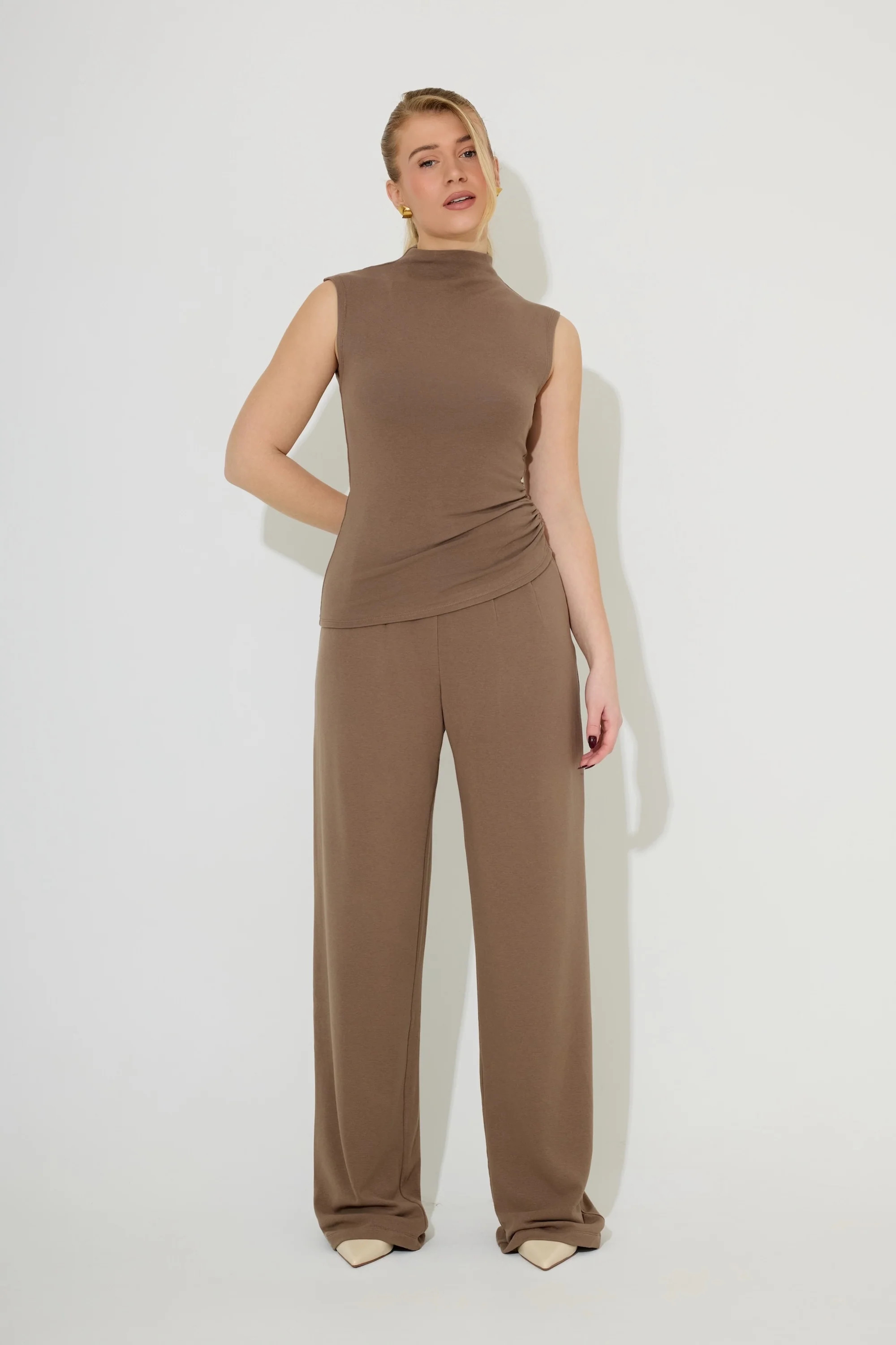 Cotton Mix Jersey Trousers | Odd Muse